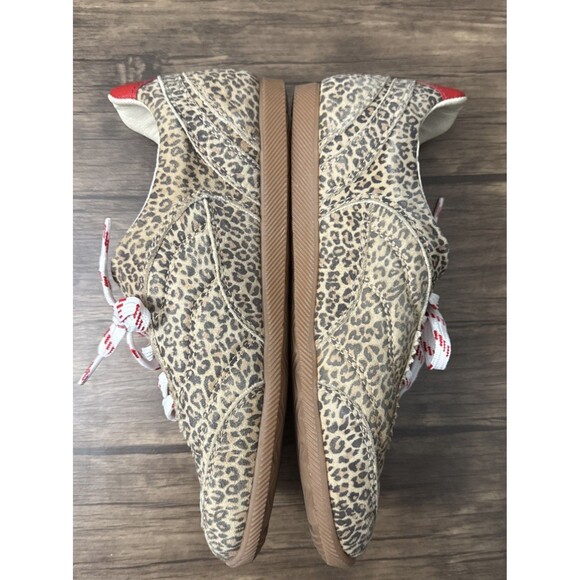 Dolce Vita Laini Sneaker | Tan Leopard Print Suede | Women’s 9.5 | New w/no Tags - Picture 3 of 11